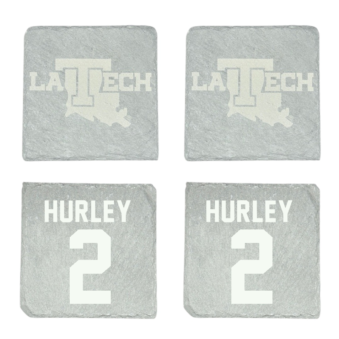 Louisiana Tech University Volleyball Stone Coaster (4 Pack)  - #2 Jailen Hurley