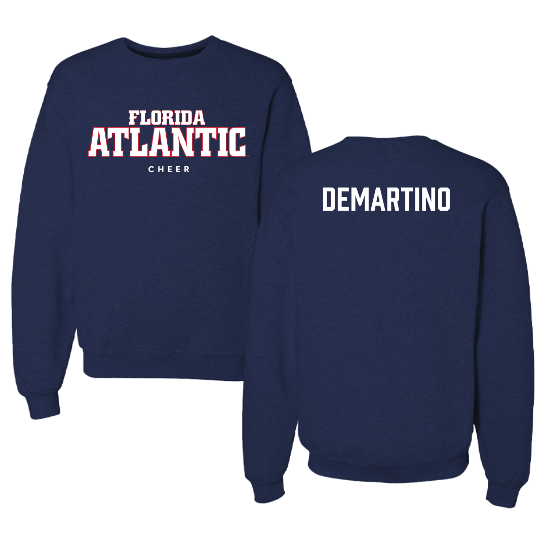 Florida Atlantic University Cheer Navy Crewneck - Laura DeMartino