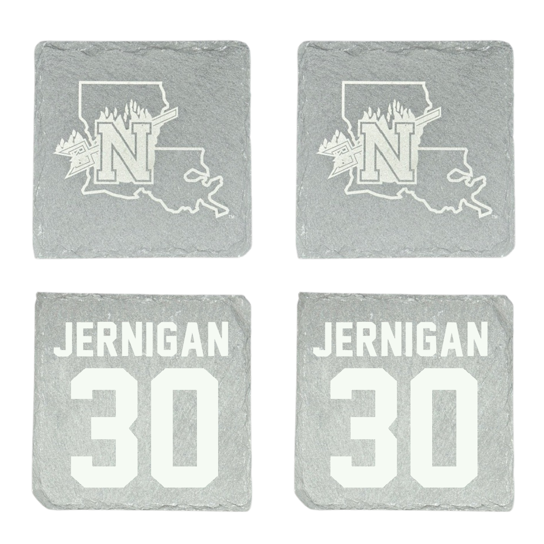Northwestern State University Football Stone Coaster (4 Pack)  - #30 Micah Jernigan