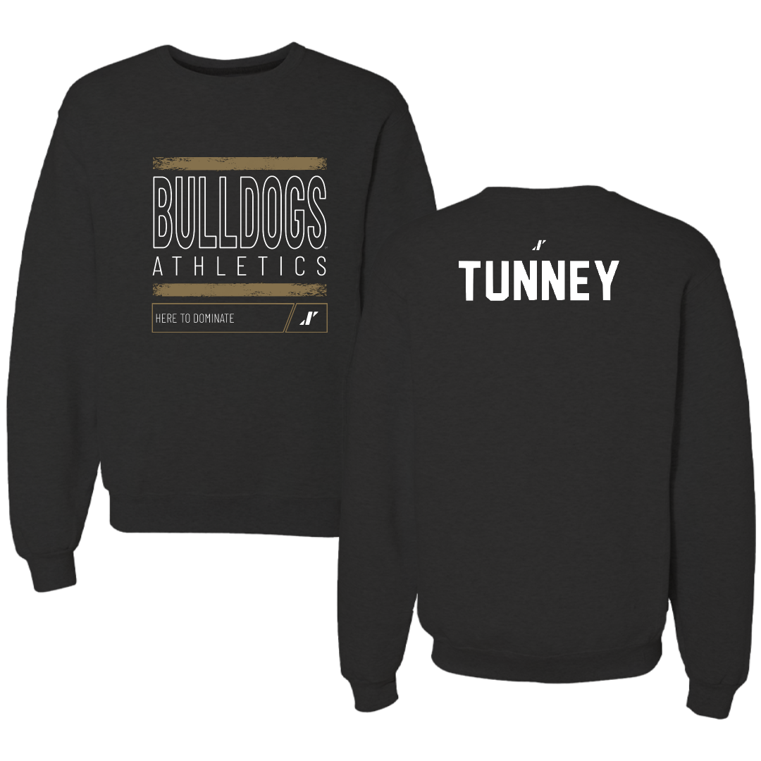 Bryant University TF and XC Black Dominate Crewneck - Kat Tunney