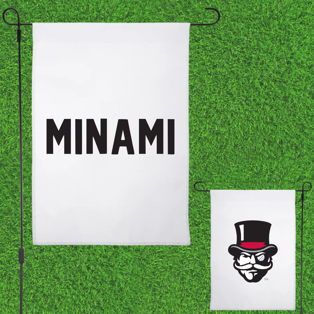 Austin Peay State University Tennis White Garden Flag - Sota Minami