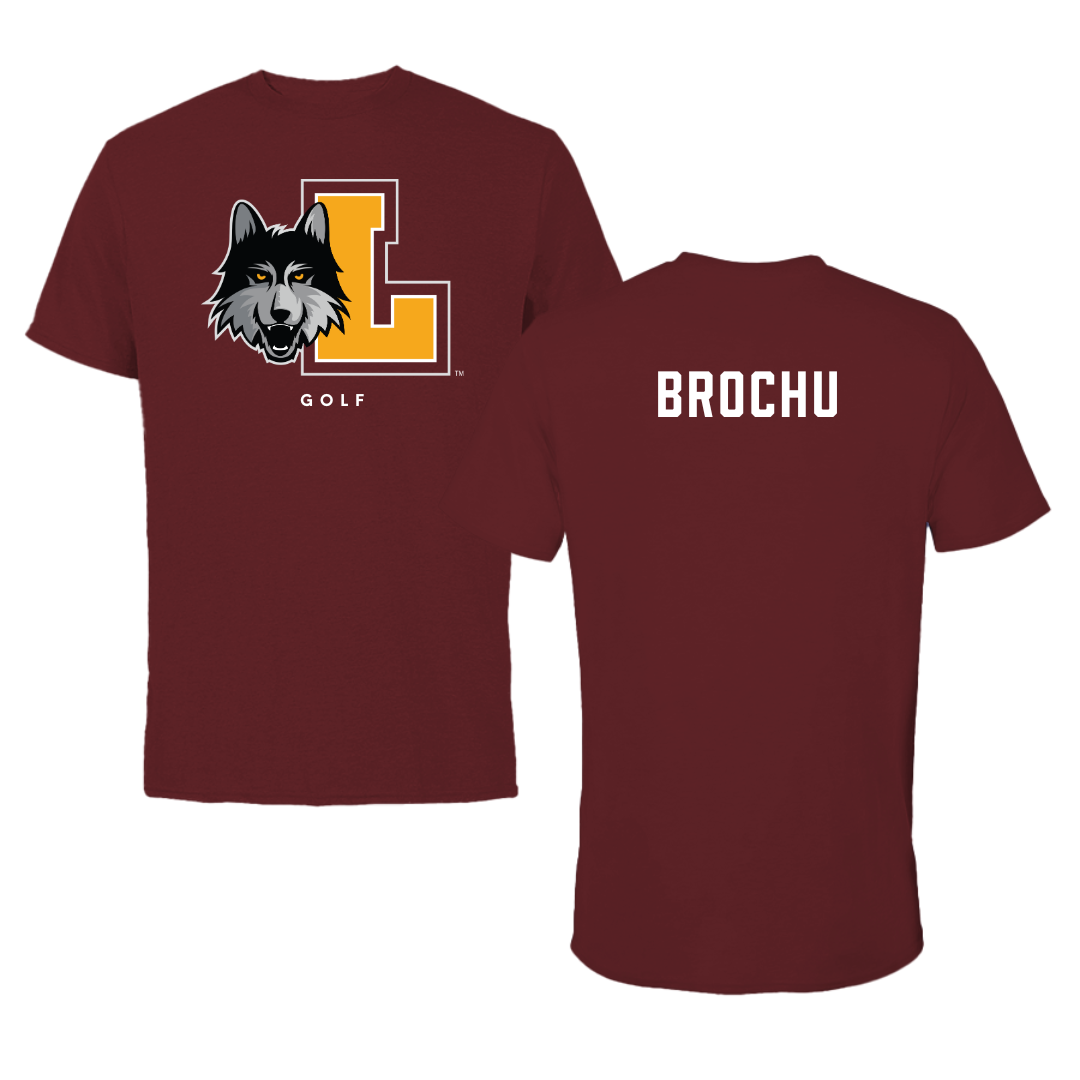 Loyola University-Chicago Golf Maroon Mascot Performance Tee - Jolie Brochu