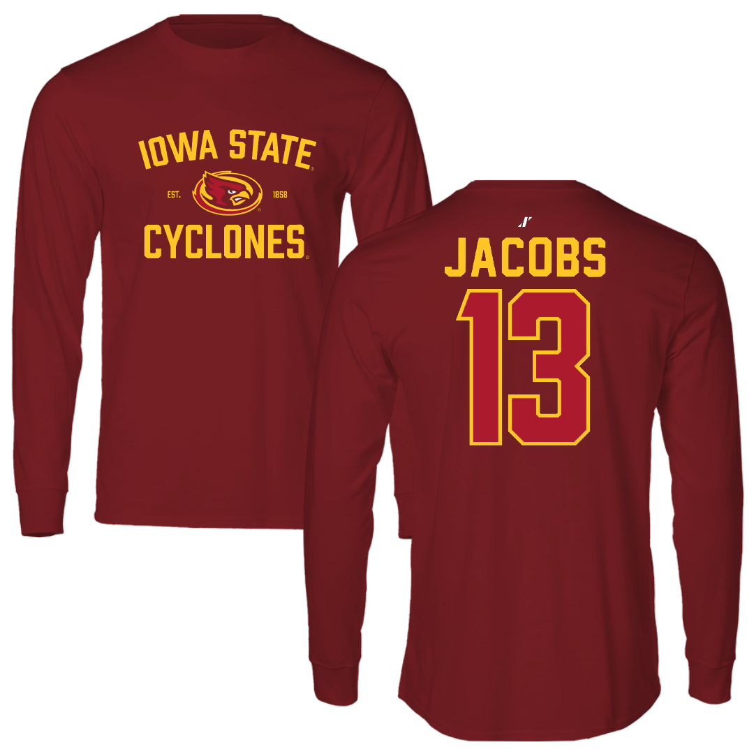 Iowa State University Soccer Cardinal General Long Sleeve - #13 Nicolasa Jacobs