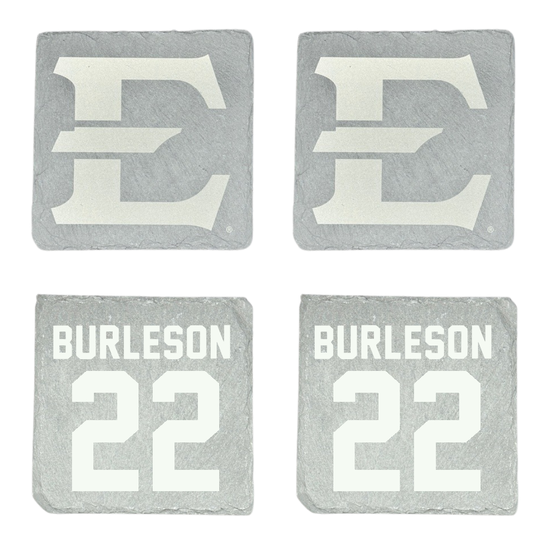 East Tennessee State University Soccer Stone Coaster (4 Pack)  - #22 Megan Burleson