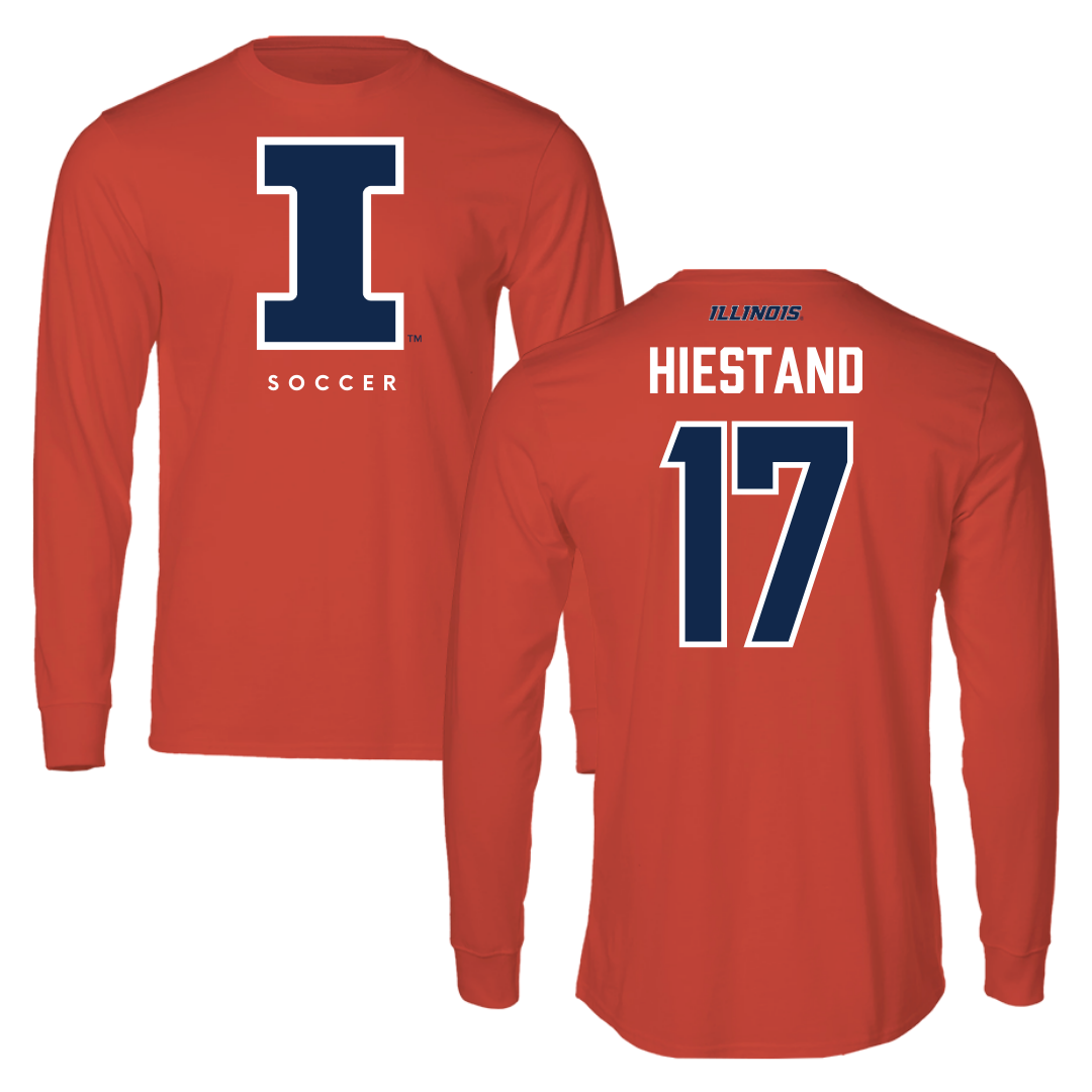 University of Illinois Soccer Orange Long Sleeve - #17 Sarah Hiestand