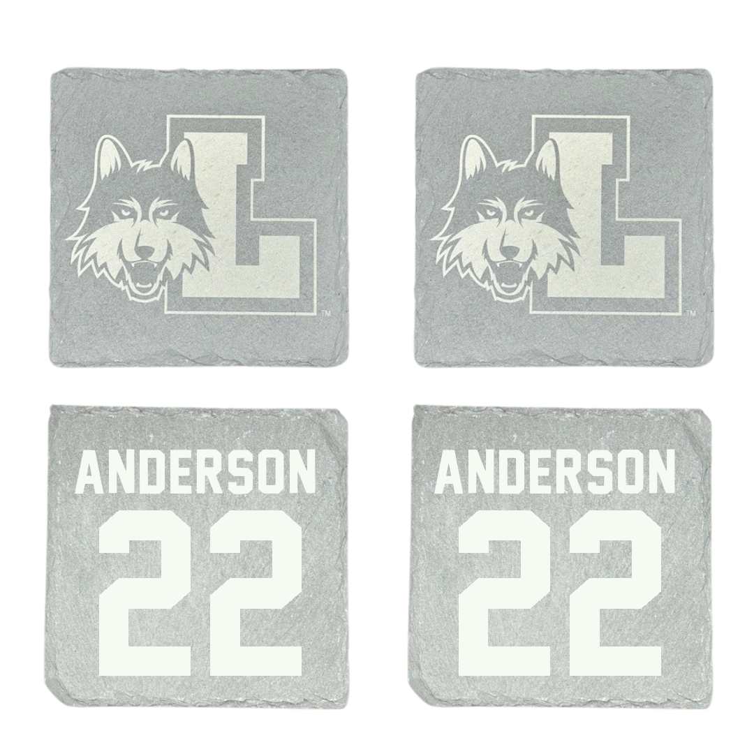 Loyola University-Chicago Volleyball Stone Coaster (4 Pack)  - #22 Lukas Anderson