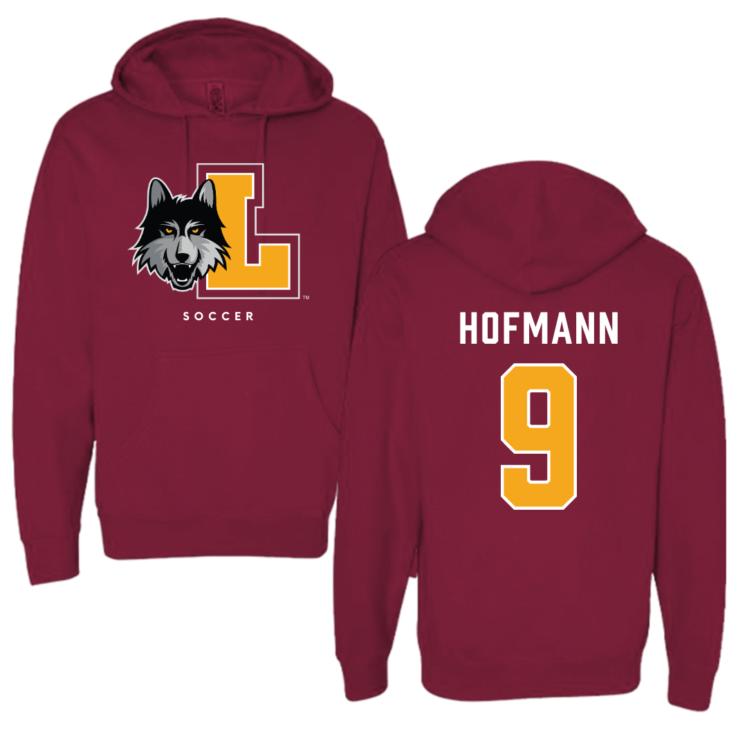Loyola University-Chicago Soccer Maroon Hoodie - #9 Benni Hofmann