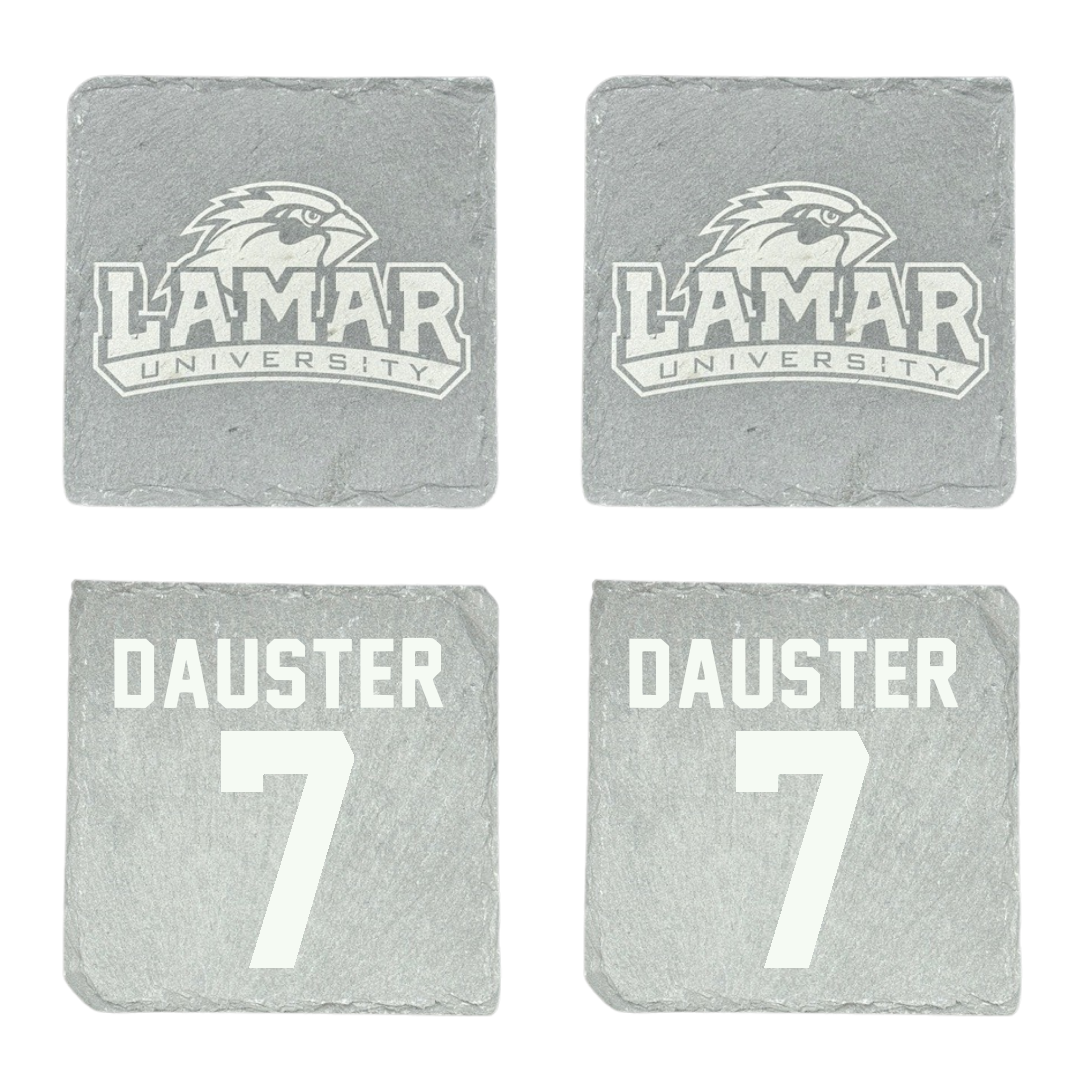 Lamar University Volleyball Stone Coaster (4 Pack)  - #7 Christina Dauster