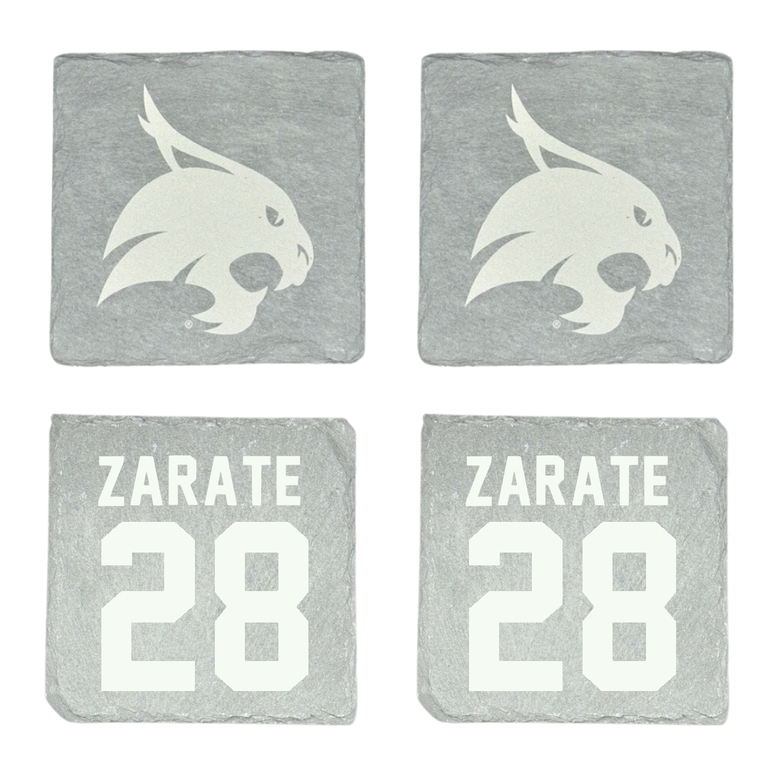 Texas State University Softball Stone Coaster (4 Pack)  - #28 Katarina Zarate