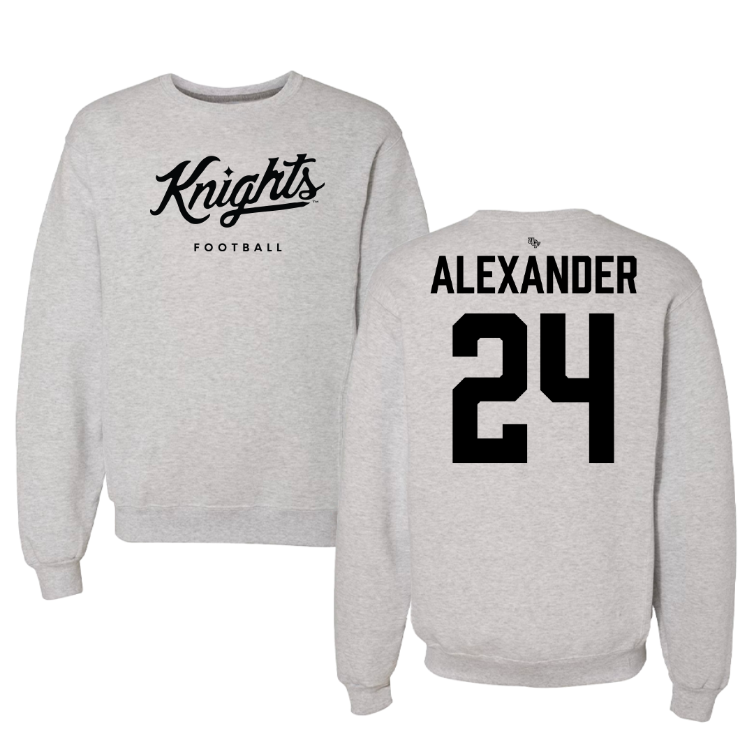 University of Central Florida Football Gray Crewneck - #24 Xe'ree Alexander
