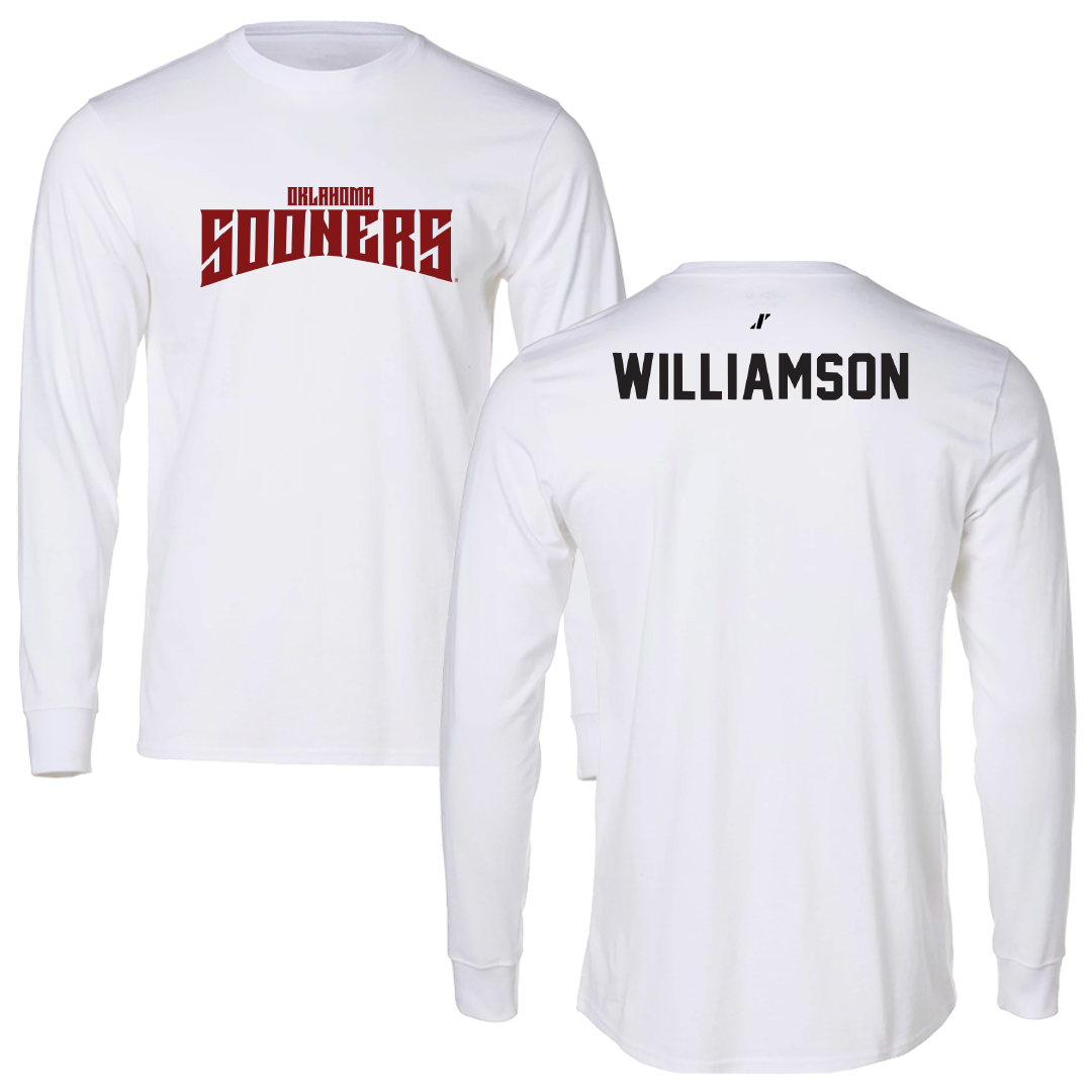 University of Oklahoma TF and XC White Classic Long Sleeve - Grace Williamson