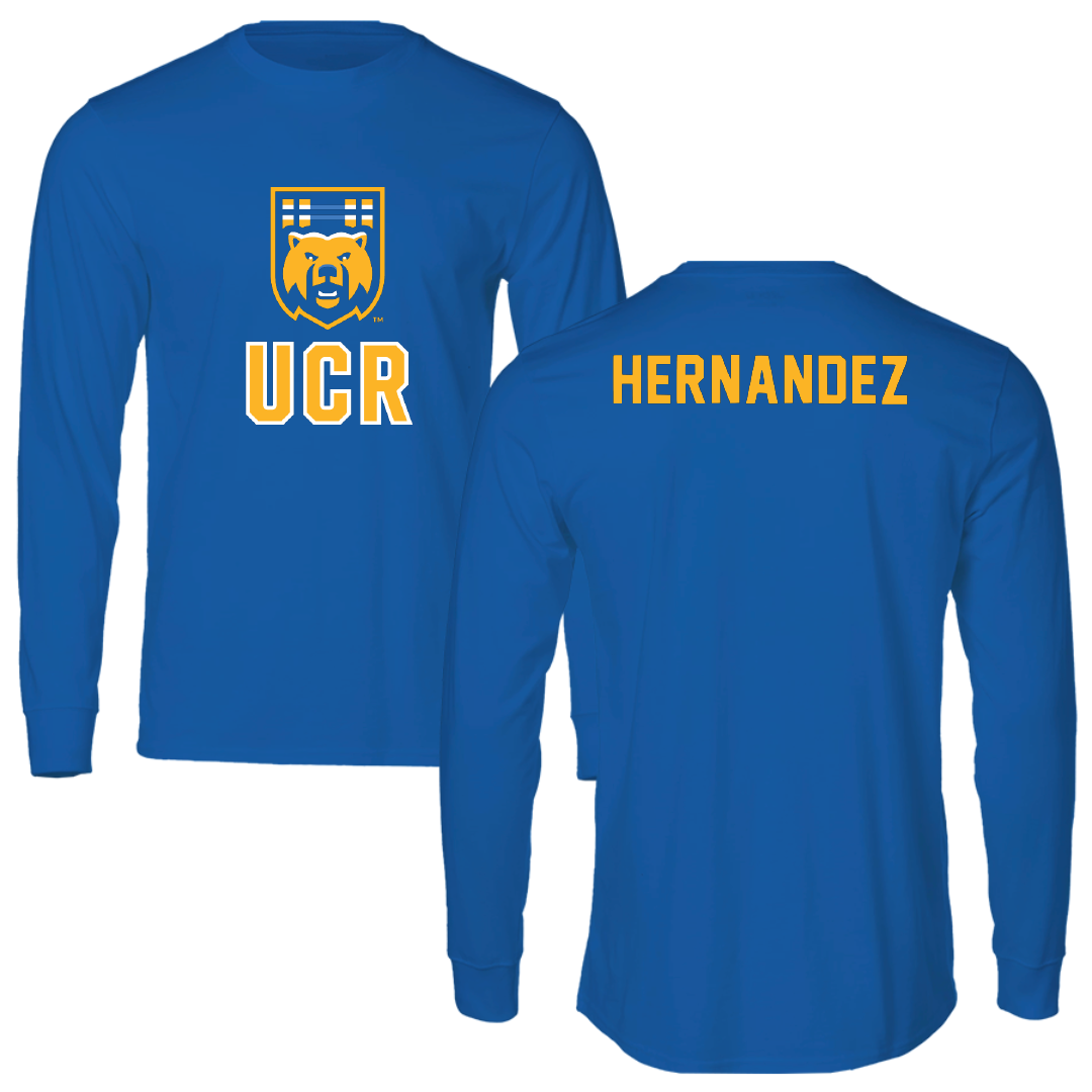University of California-Riverside TF and XC Blue Performance Long Sleeve - Lauren Hernandez