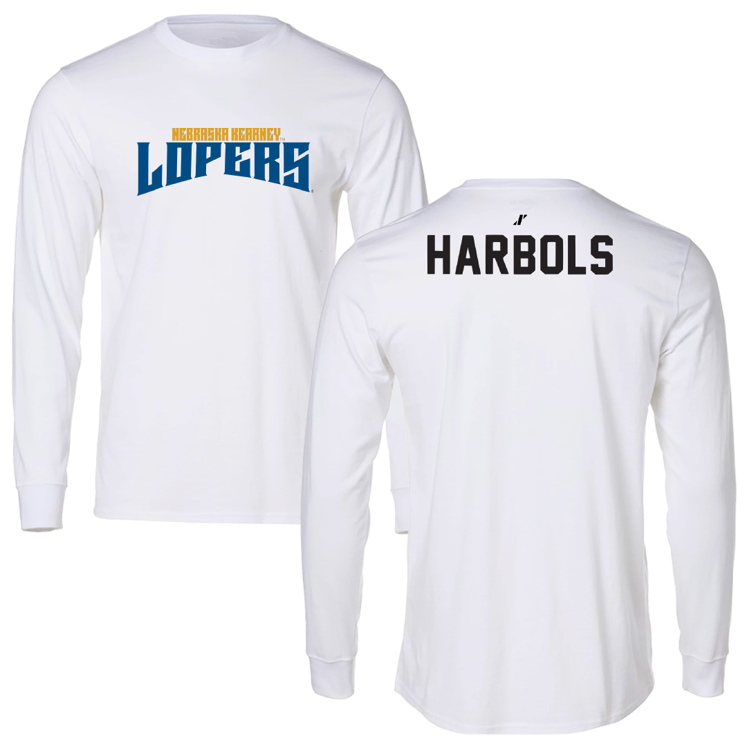University of Nebraska at Kearney TF and XC White Classic Long Sleeve - Richard Harbols