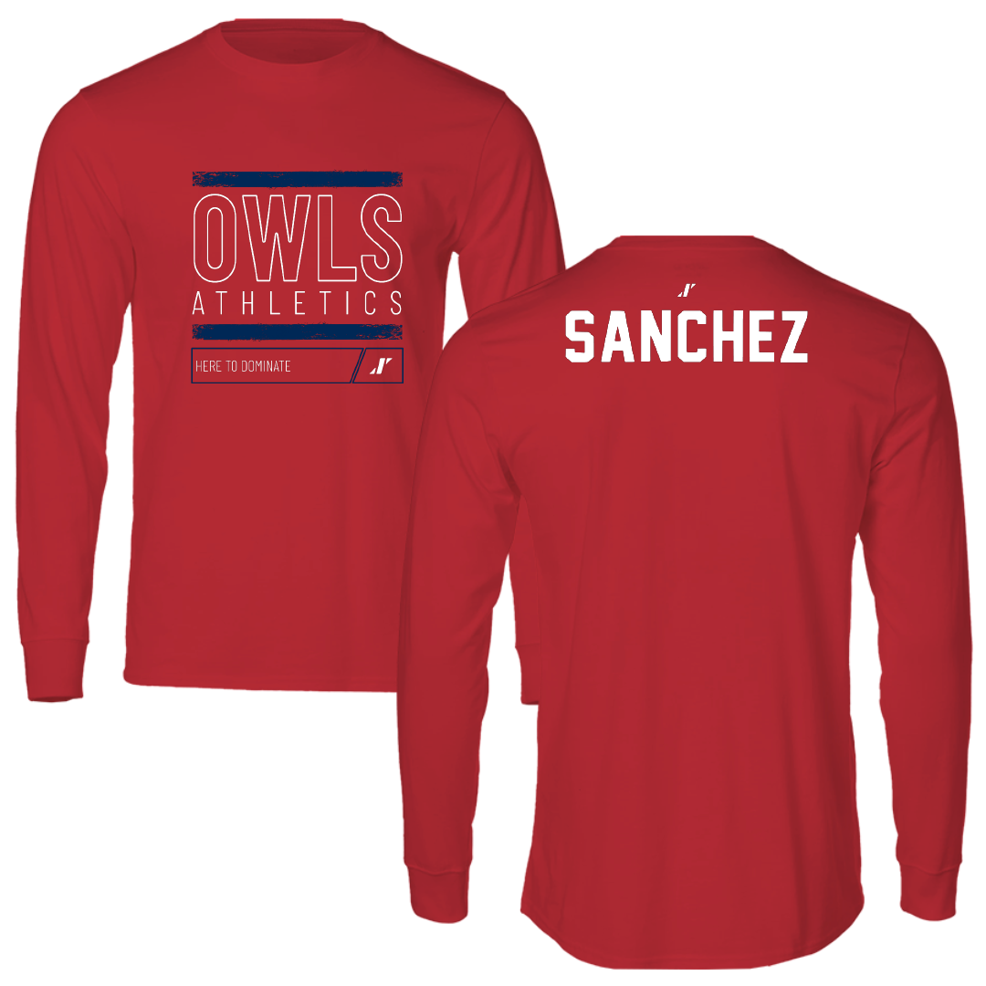 Florida Atlantic University Cheer Red Dominate Long Sleeve - Ella Sanchez