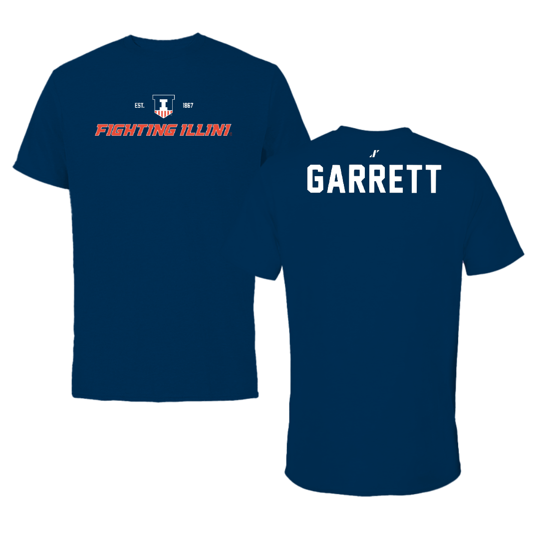 University of Illinois TF and XC Navy General Performance Tee - Kam Garrett