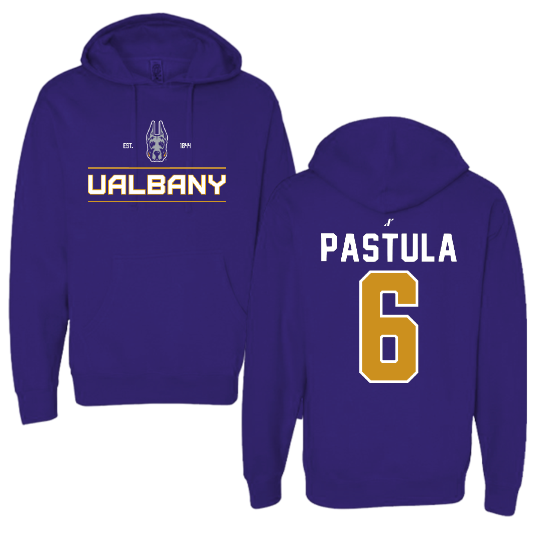University at Albany Football Purple General Hoodie - #6 Tyler Pastula