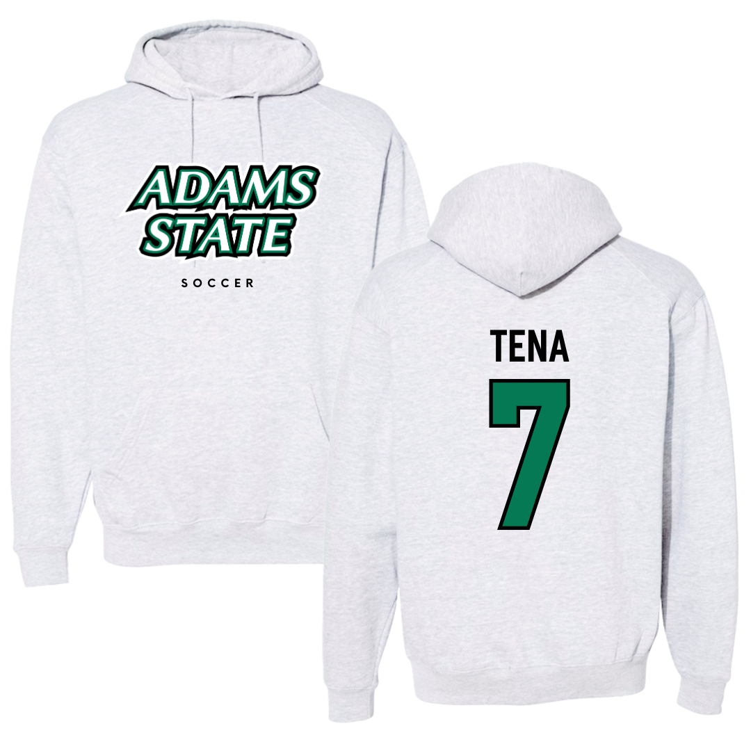 Adams State University Soccer Gray Block Hoodie - #7 Colette Tena