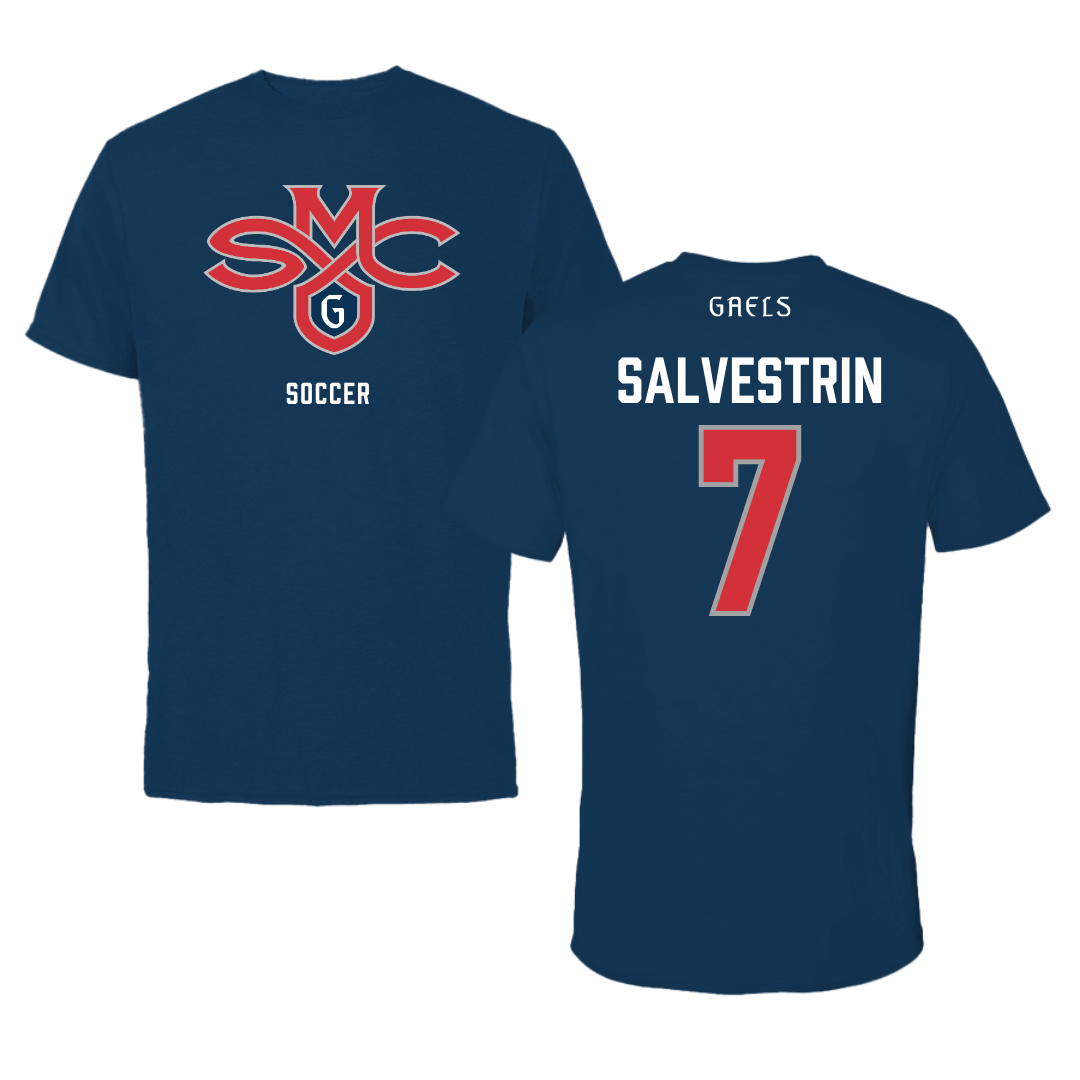 Saint Mary's College of California Soccer Navy Performance Tee - #7 Tessa Salvestrin