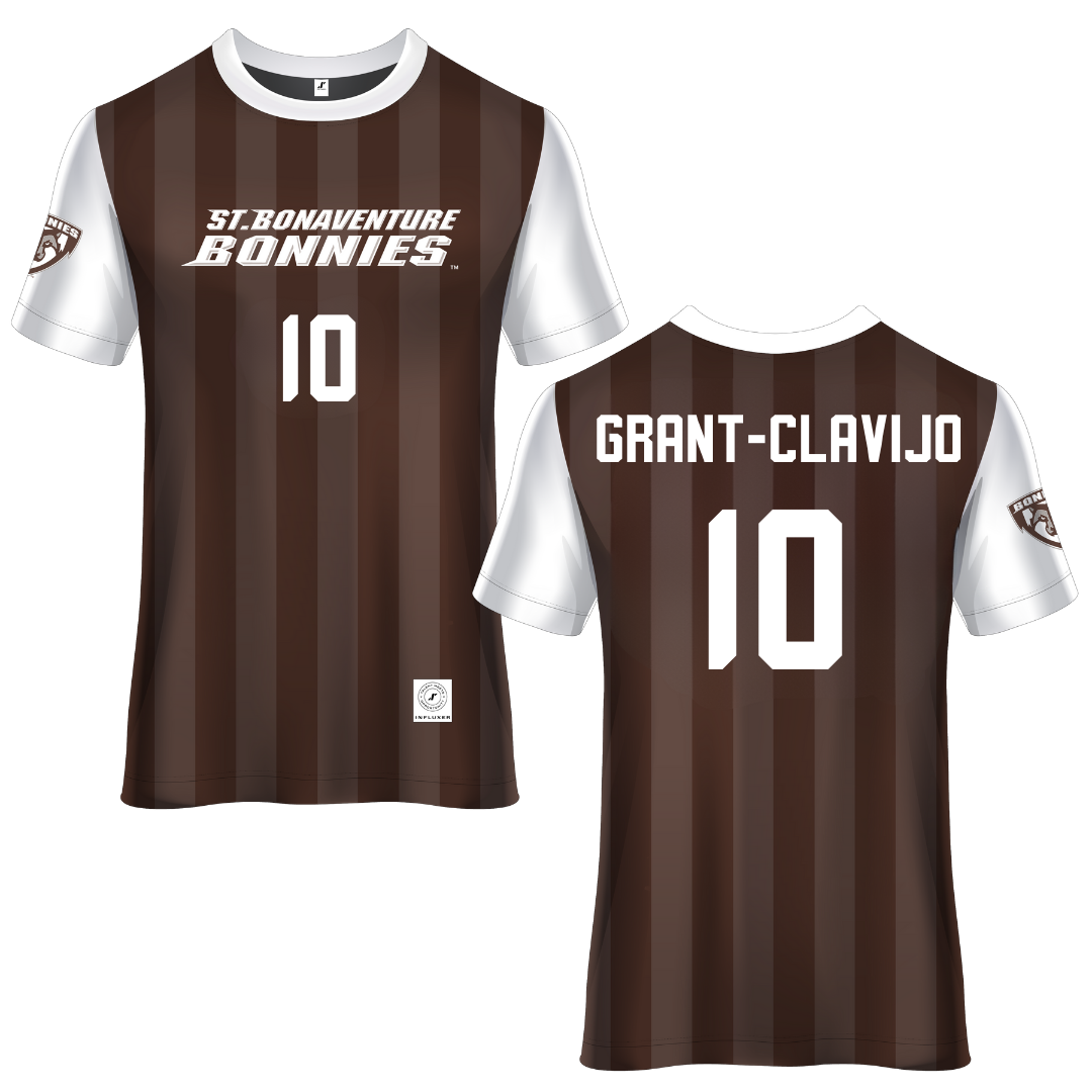 St. Bonaventure University Brown Soccer Jersey - #10 Allie Grant-Clavijo