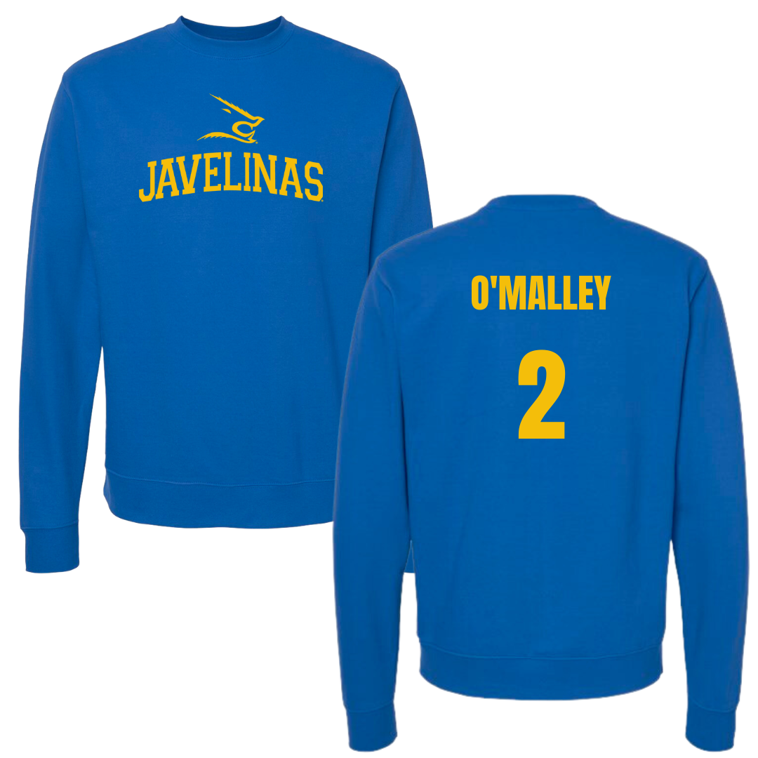Texas A&M University-Kingsville Basketball Blue Crewneck - #2 Alyssa O'Malley