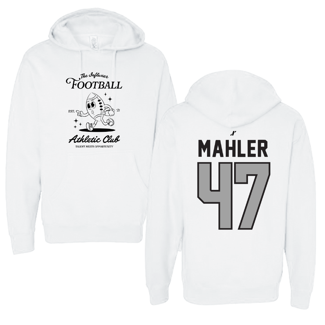 Football White Influxer Athletic Club Hoodie - #47 Alec Mahler