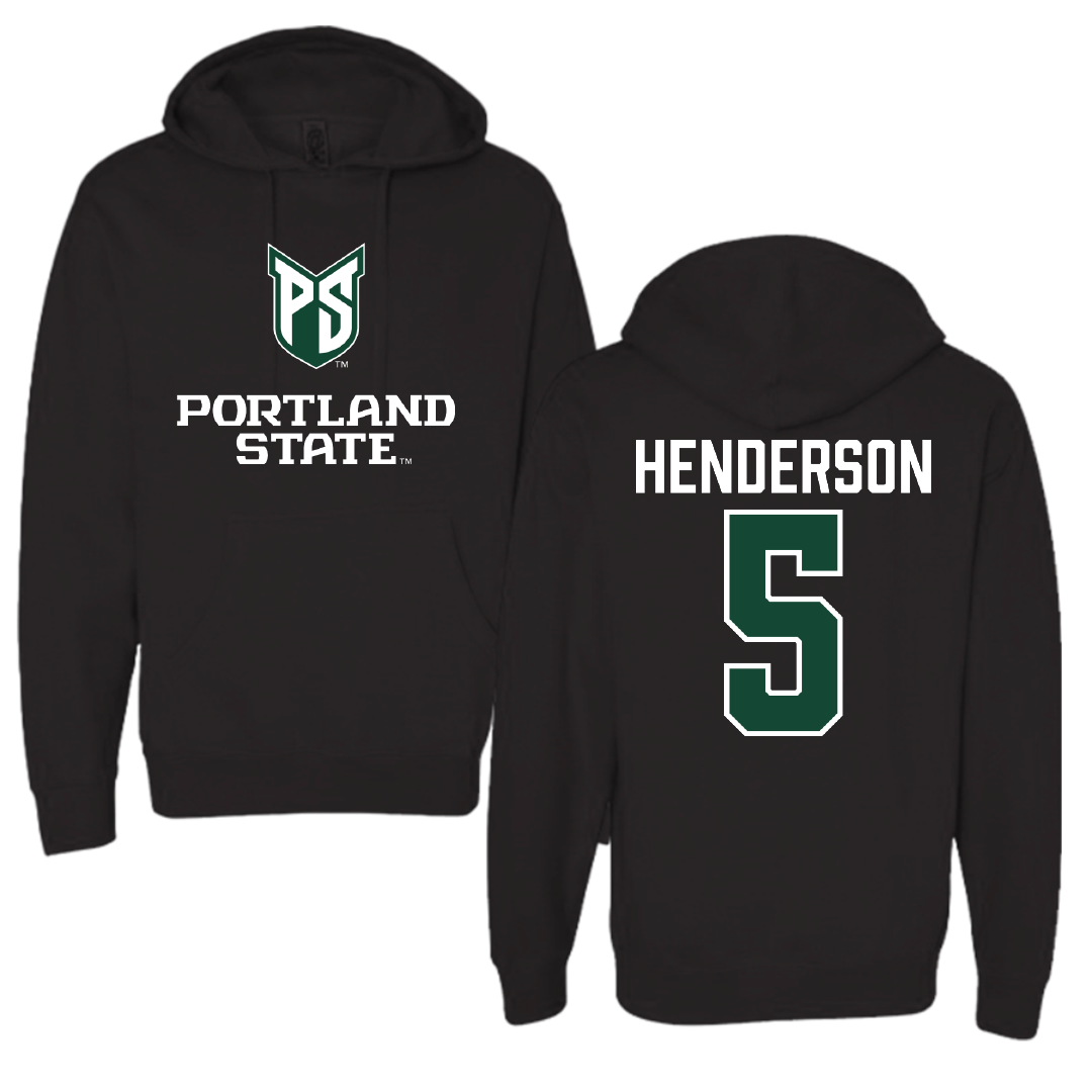 Portland State University Basketball Black Hoodie - #5 Jaylin Henderson