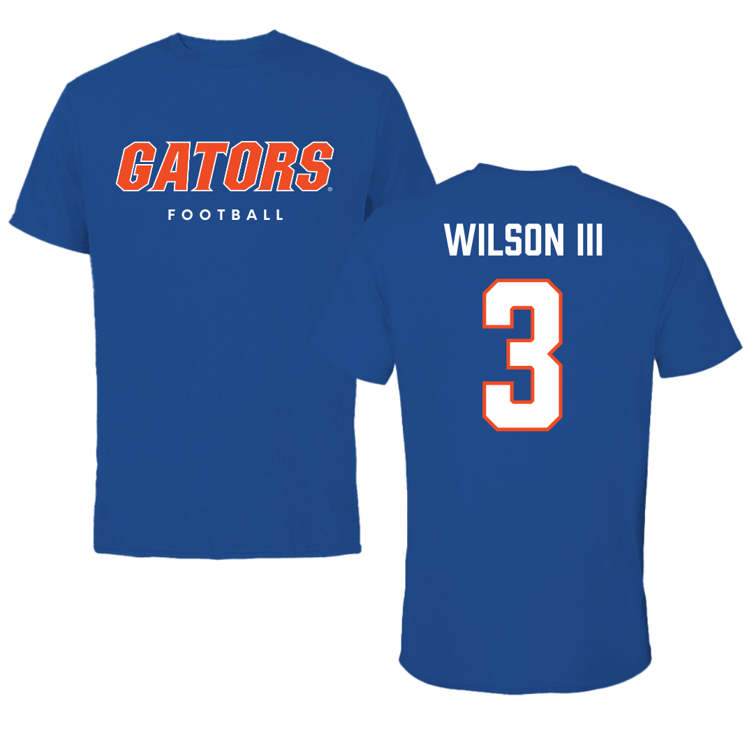 University of Florida Football True Royal Tee - #3 Eugene Wilson III