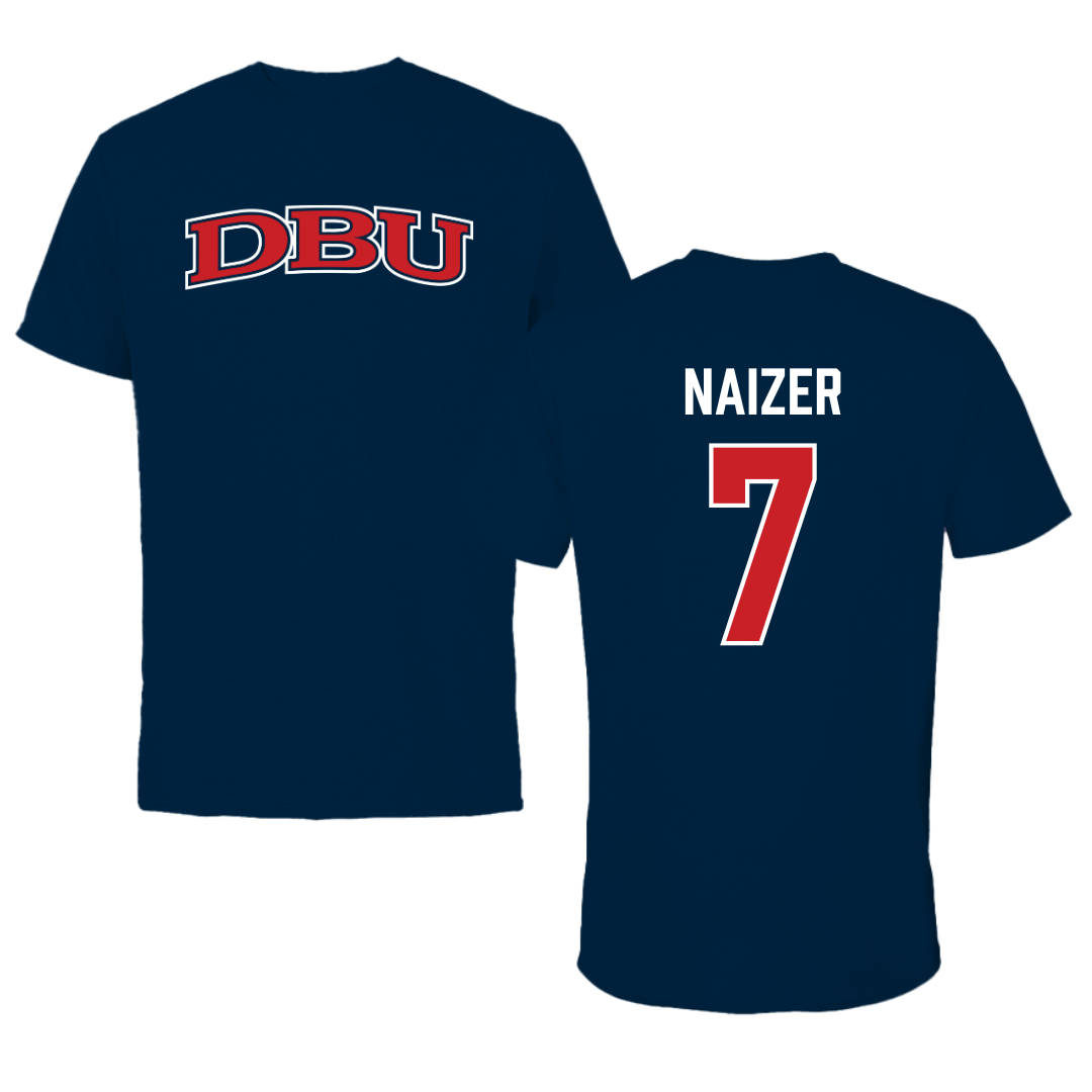 Dallas Baptist University Soccer Navy DBU Performance Tee - #7 Kaleigh Naizer