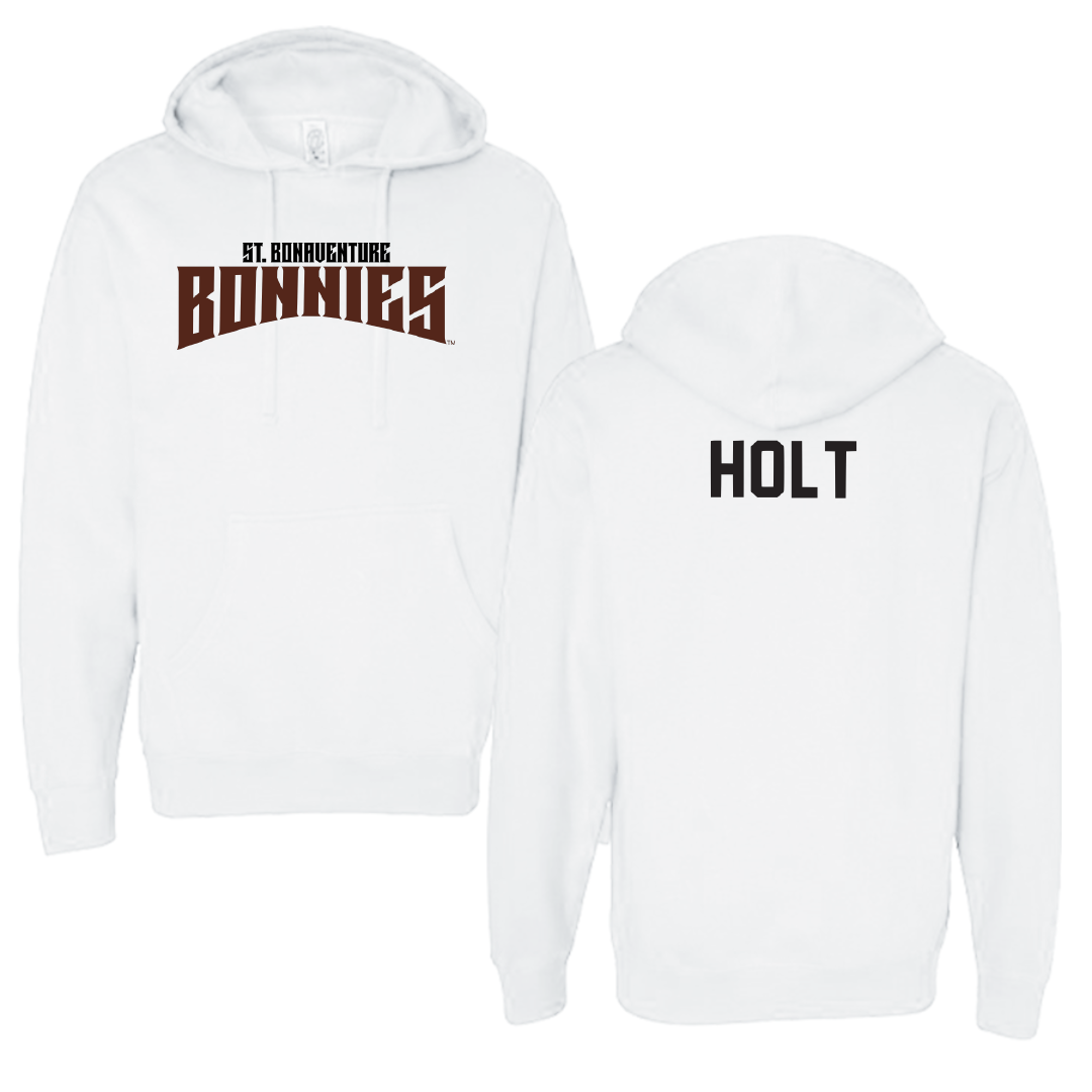 St. Bonaventure University TF and XC White Classic Hoodie - Aiden Holt