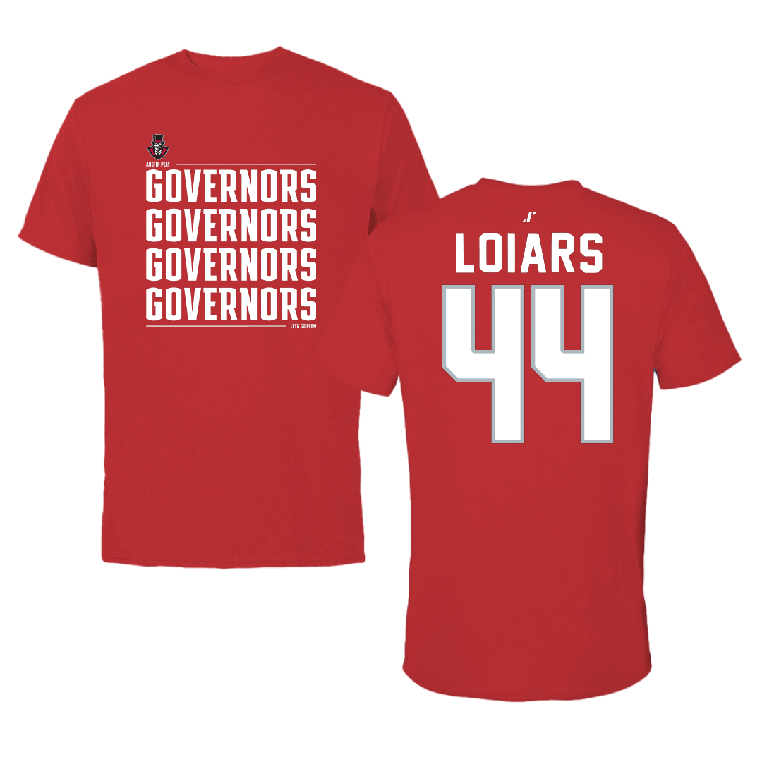 Austin Peay State University Beach Volleyball Red General Performance Tee - #44 Emma Loiars