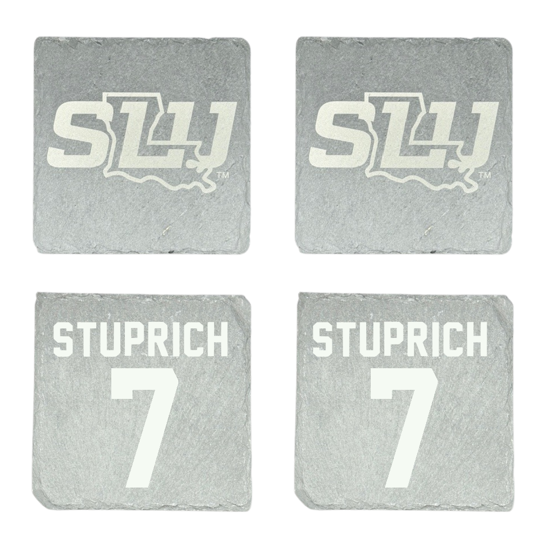 Southeastern Louisiana University Baseball Stone Coaster (4 Pack)  - #7 Brennan Stuprich