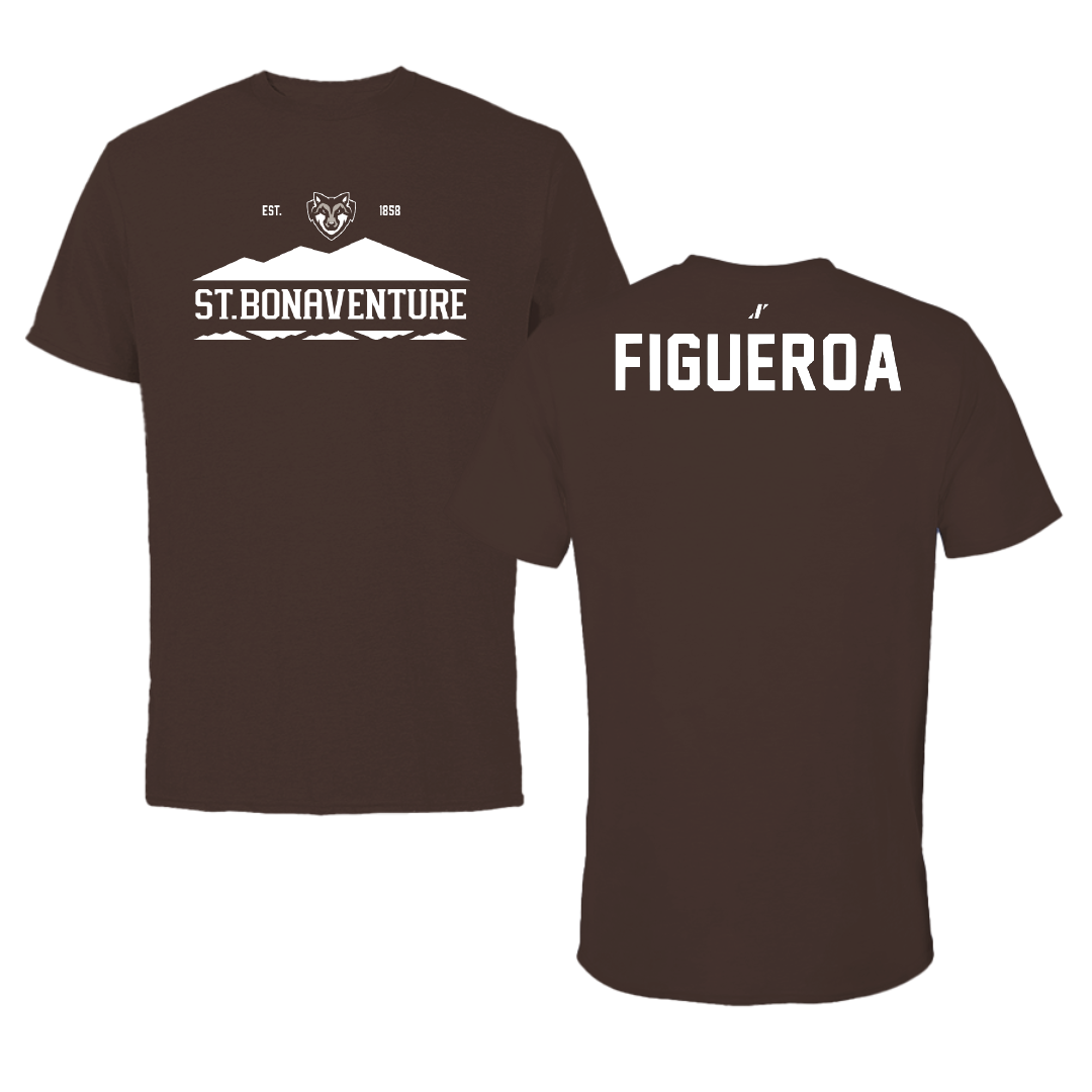 St. Bonaventure University TF and XC Brown General Tee - Christian Figueroa