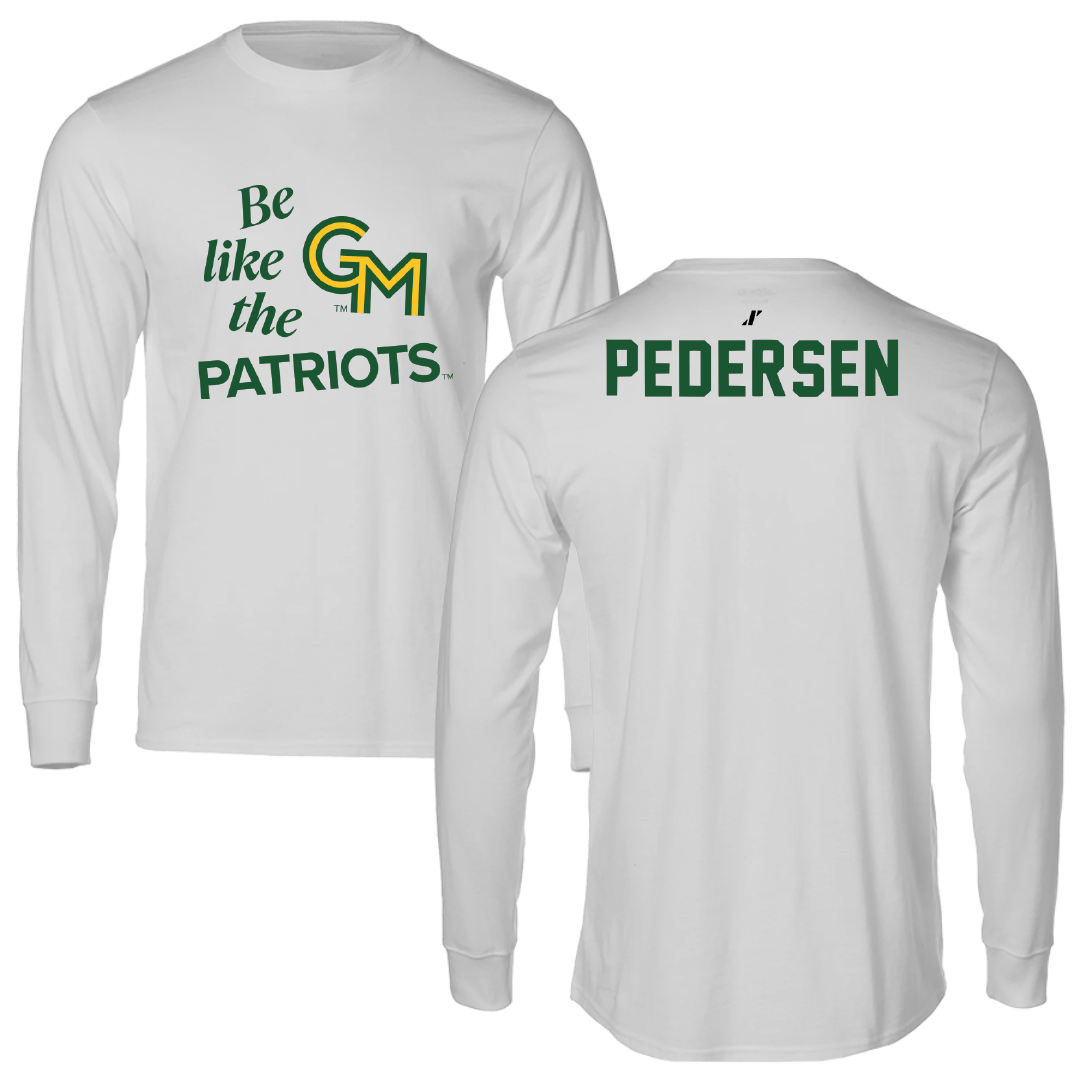 George Mason University Wrestling Light Gray Be Like Us Long Sleeve - Colin Pedersen