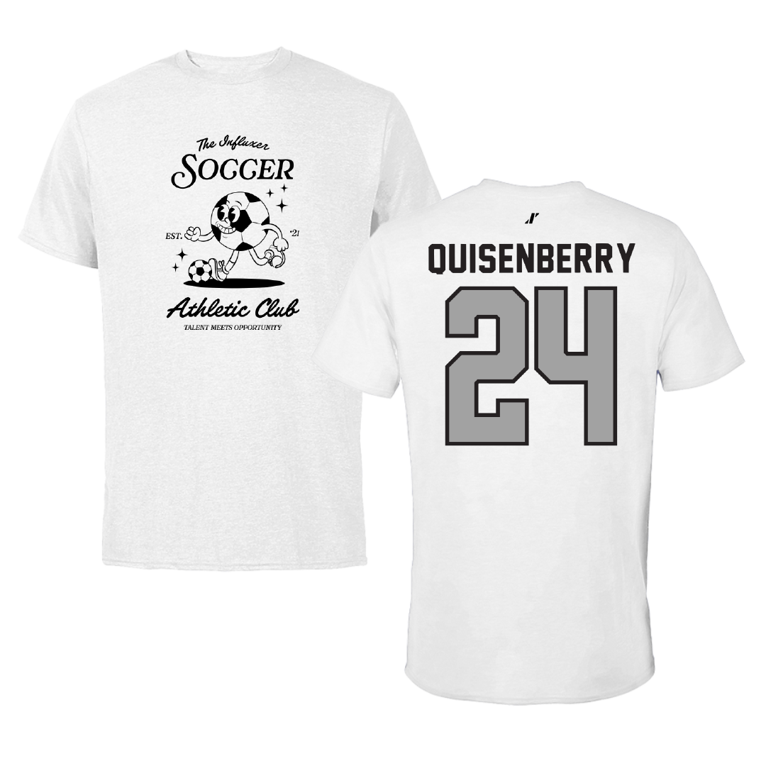 Soccer White Influxer Athletic Club Tee - #24 Chris Quisenberry