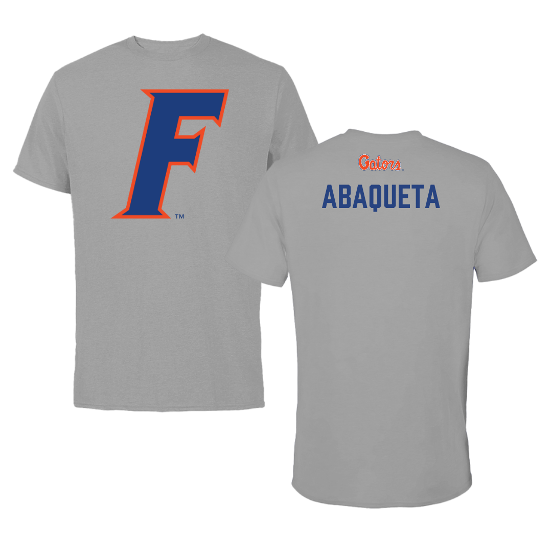 University of Florida Swimming & Diving Dark Gray Performance Tee - Cameron Abaqueta