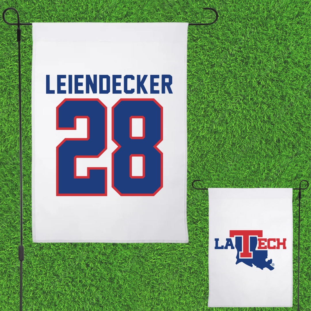 Louisiana Tech University Bowling White Garden Flag - #28 Abbie Leiendecker
