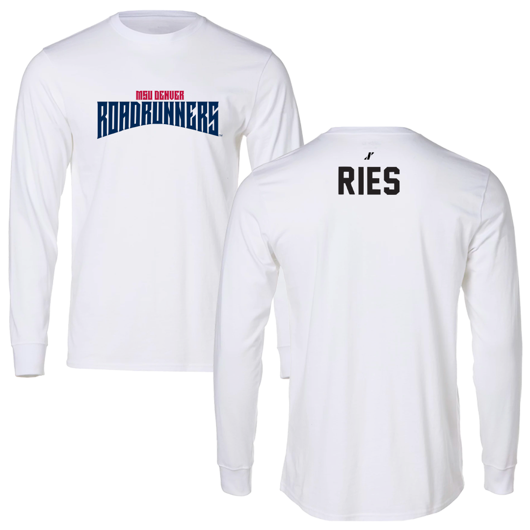 Metropolitan State University of Denver TF and XC White Classic Long Sleeve - Maya Ries