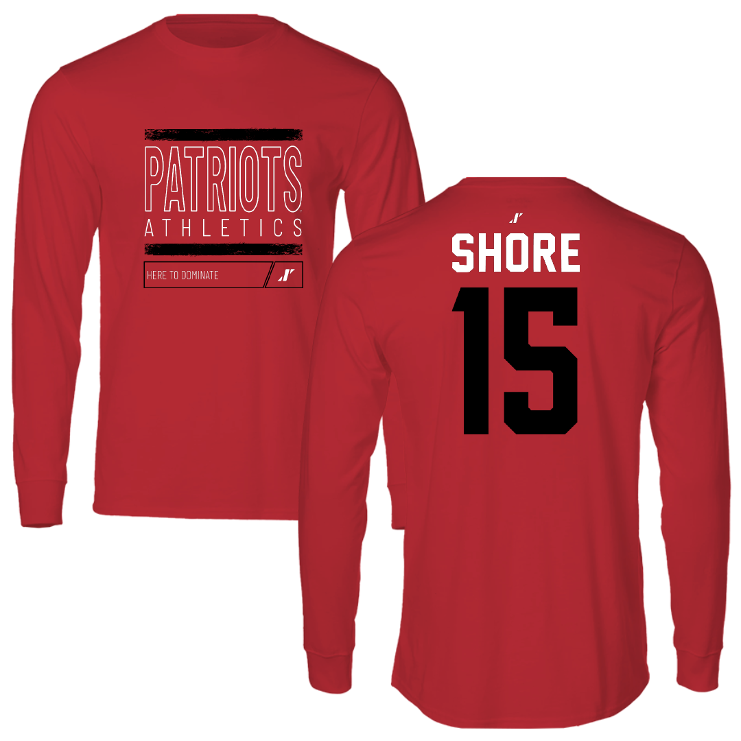 Dallas Baptist University Volleyball Red Dominate Long Sleeve - #15 Shaylee Shore