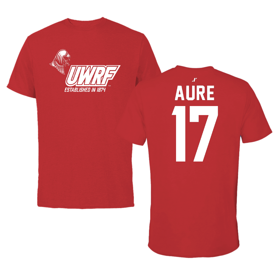 University of Wisconsin-River Falls Ice Hockey Red General Performance Tee - #17 MaKenna Aure