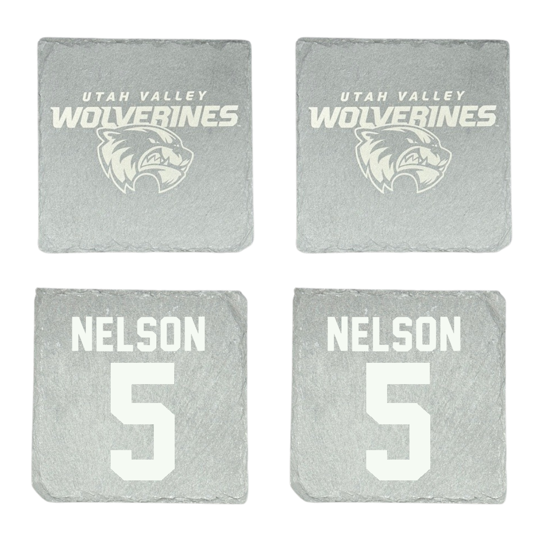 Utah Valley University Soccer Stone Coaster (4 Pack)  - #5 Taylor Nelson