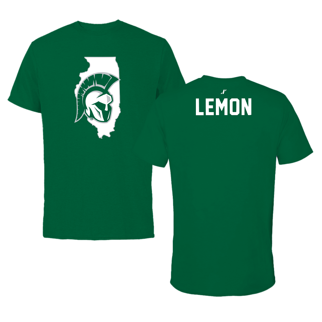 Illinois Wesleyan University TF and XC Green State Performance Tee - Davion Lemon