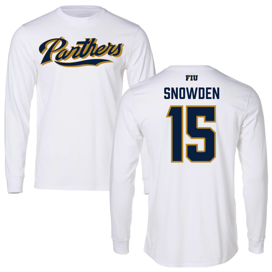 Florida International University Football White Panthers Long Sleeve - #15 TJ Snowden