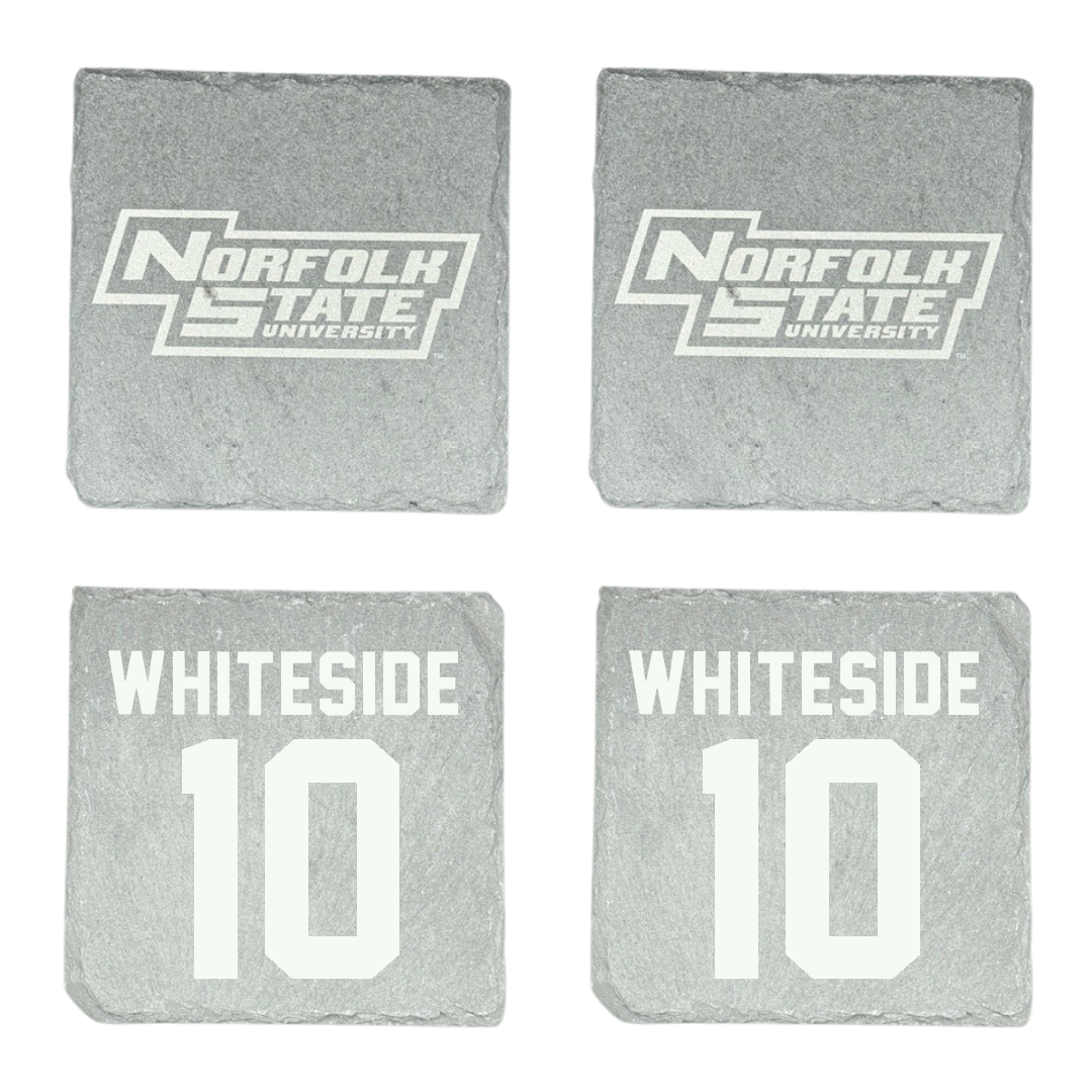 Norfolk State University Football Stone Coaster (4 Pack)  - #10 Izayah Whiteside