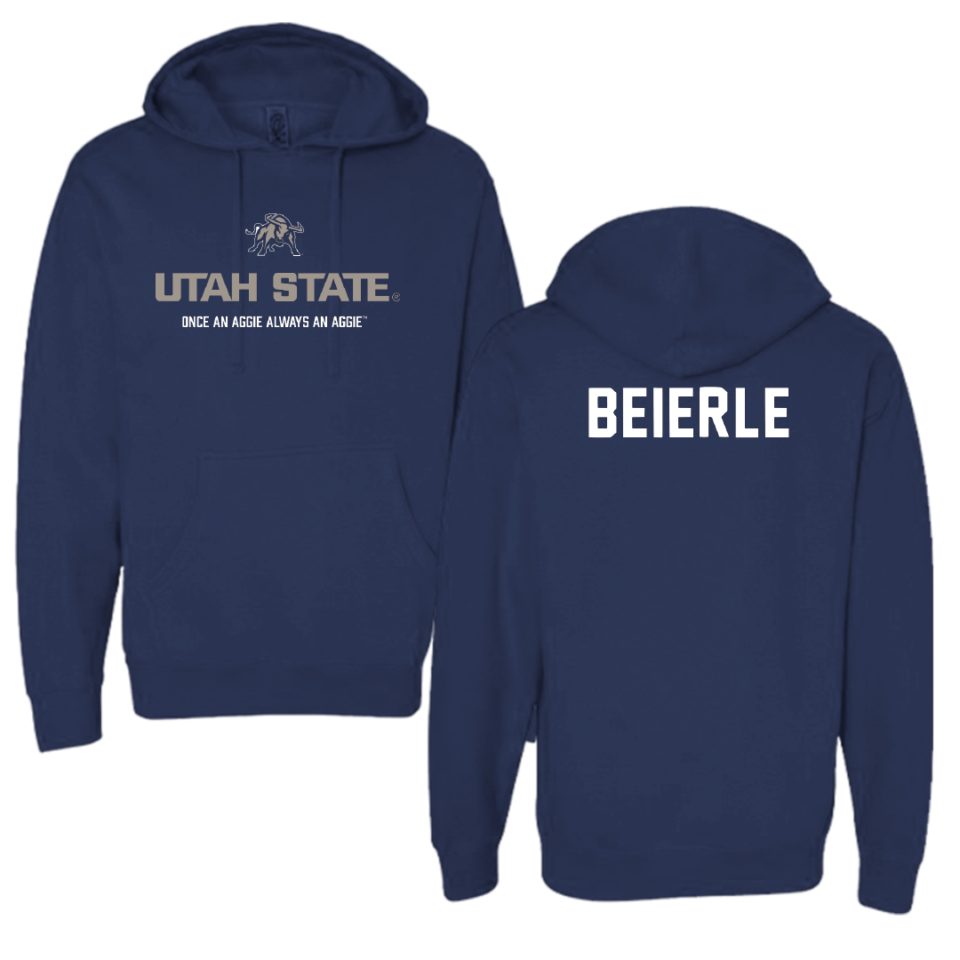 Utah State University TF and XC Navy General Hoodie - Gavin Beierle