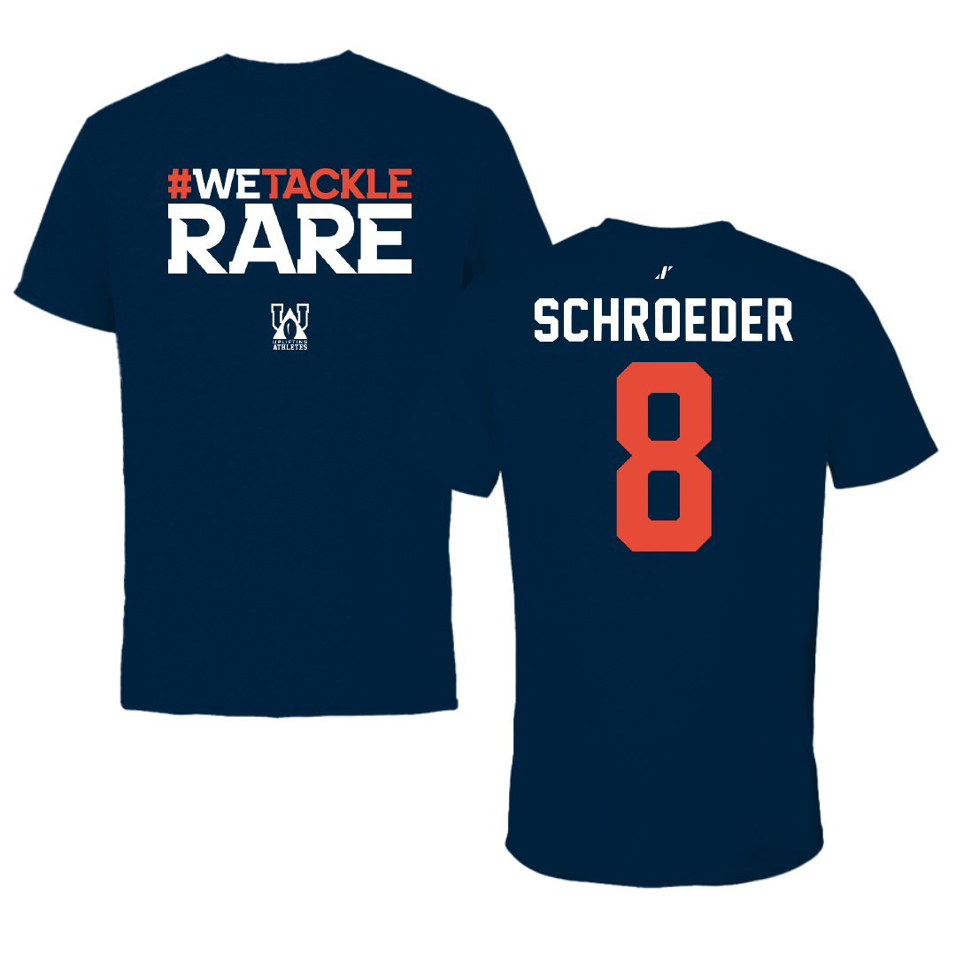 University of Illinois Baseball Navy Uplifting Athletes Performance Tee - #8 Jacob Schroeder