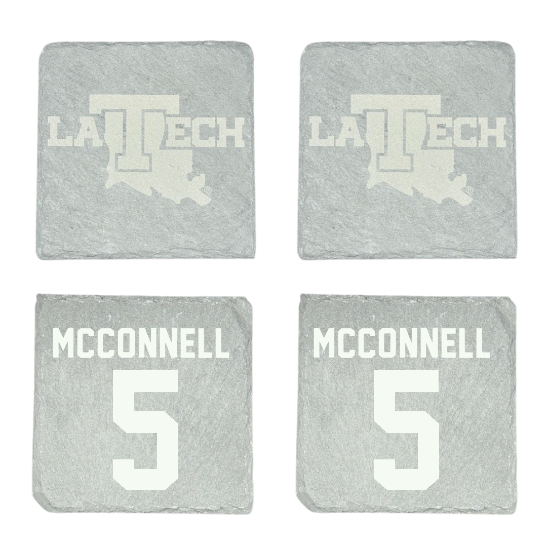 Louisiana Tech University Baseball Stone Coaster (4 Pack)  - #5 Cole McConnell
