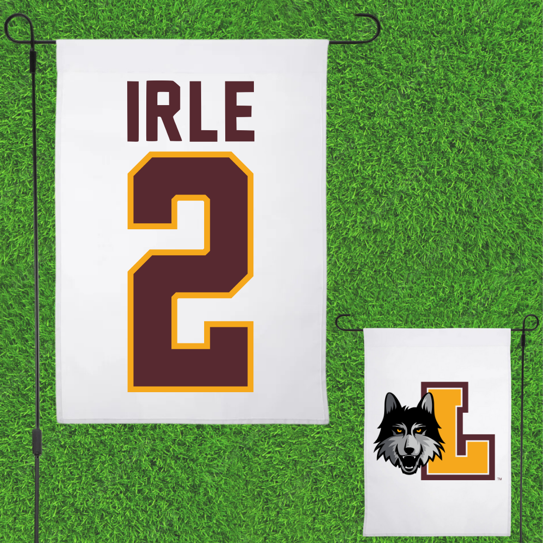 Loyola University-Chicago Soccer White Garden Flag - #2 Emma Irle