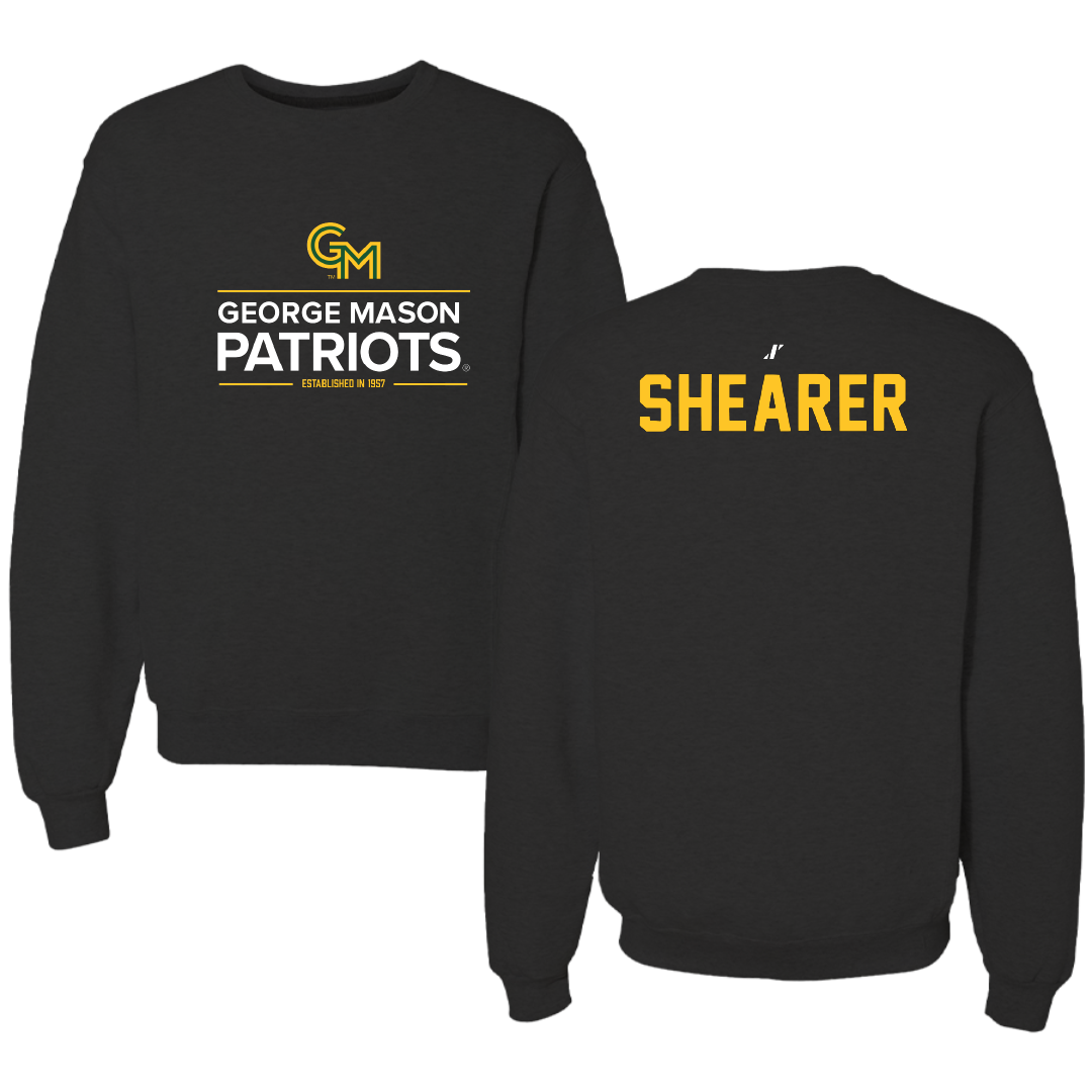 George Mason University Rowing Black General Crewneck - Anabela Shearer