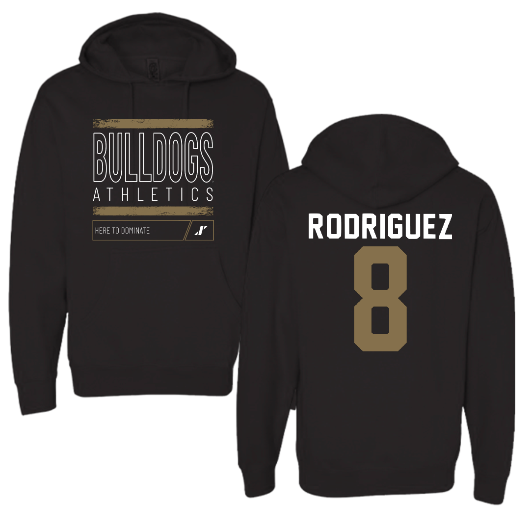 Bryant University Soccer Black Dominate Hoodie - #8 Diego Rodriguez
