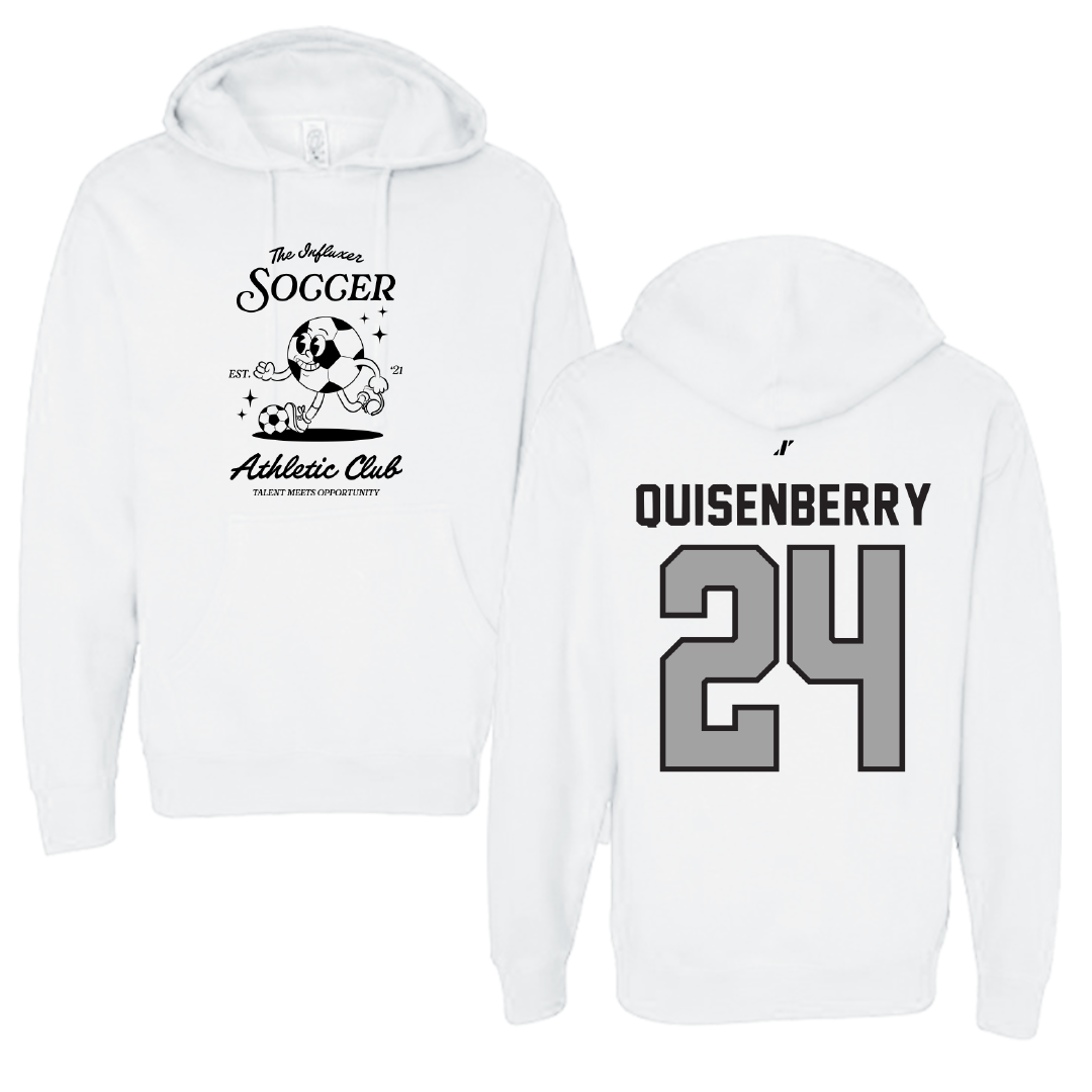 Soccer White Influxer Athletic Club Hoodie - #24 Chris Quisenberry
